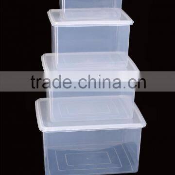 Plastic collapsible storage box with airtight lid