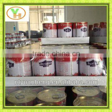 skin packing 400g tinned tomato paste for hot selling