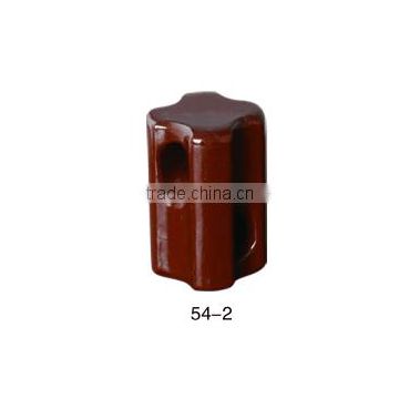 Porcelain Strain Insulator ANSI 54-2 brown color