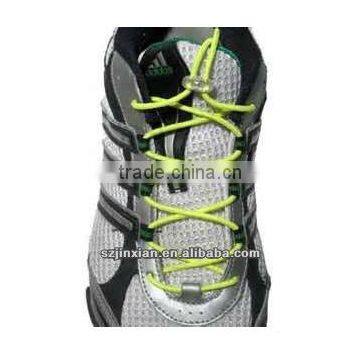 Elastic yellow Shoelaces with barb end