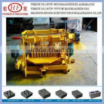 palestine QTY4-30 mobile concrete block machine,hollow brick making machine