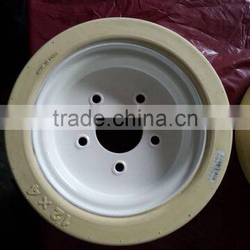 12-4 High Quality Non Marking Wheel With Brake for Lifting Platform photo-3