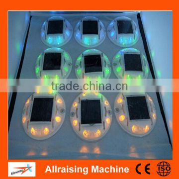 Red Yellow Blue Green Plastic Solar Road Studs with 8 led lights