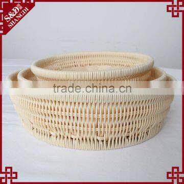Graceful Weaved Round PP Rattan Bread Basket for Wholesale photo-4