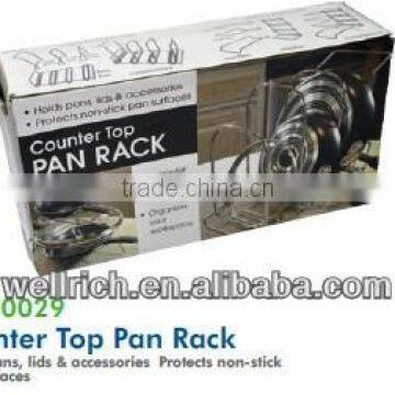 01030029 Counter Top Pan Rack pan wire rack retail counter rack