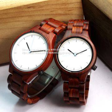 2017 Wood Watch Shenzhen Wooden Factory Red Sandal Wood Watches photo-3