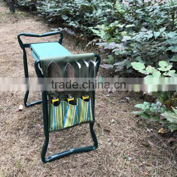 Deluxe Foldable Kneeler Seat and Gardening Tools Kit