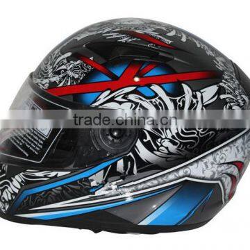 Bluetooth Double Visor Helmet/Moto Cross ECE Helmet /Full Face Bluetooth Helmet/Adults Motorcycle Helmet (TKH809) photo-3