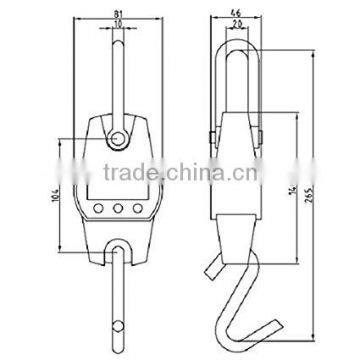 Mini Digital Hanging Scale 300Kg 600Lb Scales Industrial Heavy Duty Crane Scale photo-2