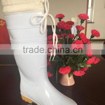 Winter Unwashable Cold Resistance Lining Rain Boots photo-2