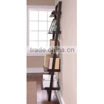 Leaning Ladder 5-Shelf Bookcase Metal Book Shelf photo-2