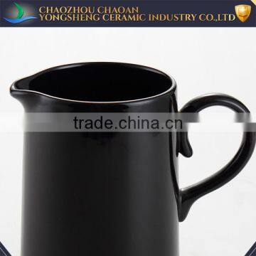 Hot Sale Ceramic Black Bathroom Water Jug Wholesale photo-2