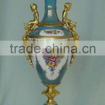 Floral Design Ceramic Whorl Prize Cup, Spring Spirit Blue Prize Cup photo-3
