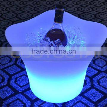 Remote Control Battery Operated Plastic Illuminated Led Wine Cooler/led Wine Ice Bucket photo-5