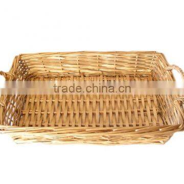 Wholesale Wicker Hamper Tray, Rectangular or Round Wicker Tray