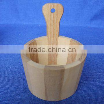 Small Wood Buckets Antique Wood Bucket Wooden Bucket for Art photo-5