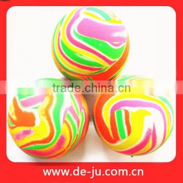 Rubber Elastic Force Bouncing Ball With Multi-Color Light