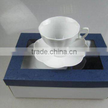 pure white Promotion coffee cup set with gift box