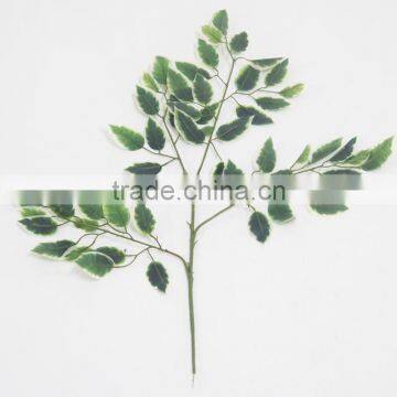 2016 Wholesale Artificial Leaves White Banyan Artificial Leaves for Decoration Artificial Big Green Leaves photo-2