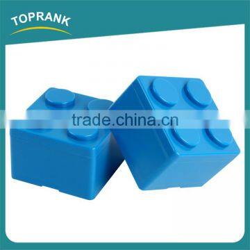 Multi-function Desktop Storage Building Blocks Design Plastic Storage Box With Lid photo-2