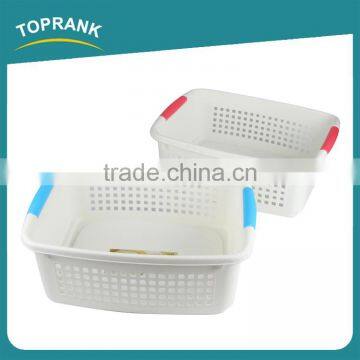 Rectangular Plastic Cheap Plastic Storage Baskets PP Plastic Contain Middle Laudry Basket