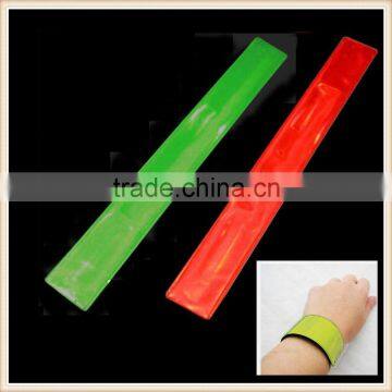 4 Slap Bracelets LED Lit Glow in Dark Light Up Kids Safety Reflective Band Fun photo-5