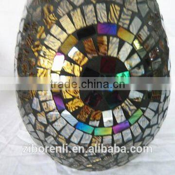 Egypt Style Mirrored Mosaic Antique Murano Vases photo-5