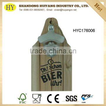 Wall Mounted Beer Bottle Opener on Wood Board photo-4