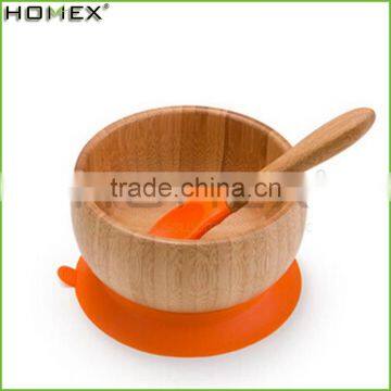 Colorful Round Baby Bowl, Spoon Bowl Cup Bamboo Eco-Friendly Baby Dinner Set/Homex_Factory