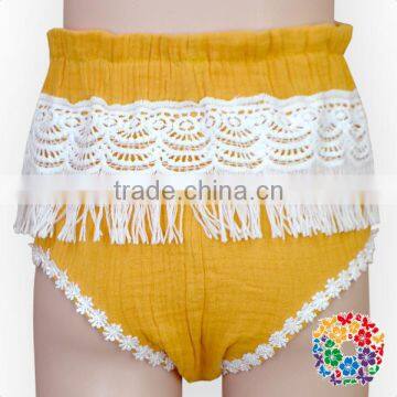 Wholesale Toddler Girls Boutique White Lace Tassels Girl Bloomers Wholesale photo-4