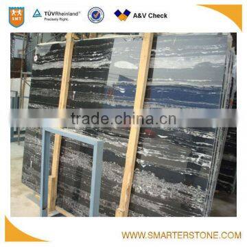 Silver Sky marble slab with traight vein pattern match