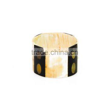 Horn Napkin Ring, Amber Color, Table Decoration, Round Shape, 100% Handmade in Vietnam photo-3