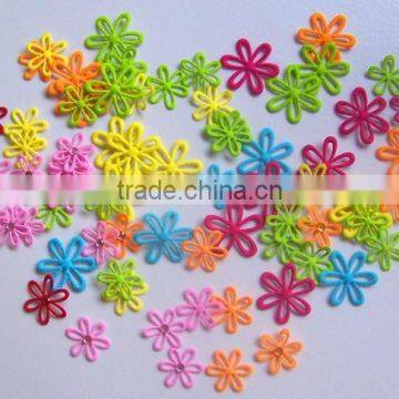 alibaba express hot sale new products handmade eco friendly fabric decoration die cut felt flower shapes made in china