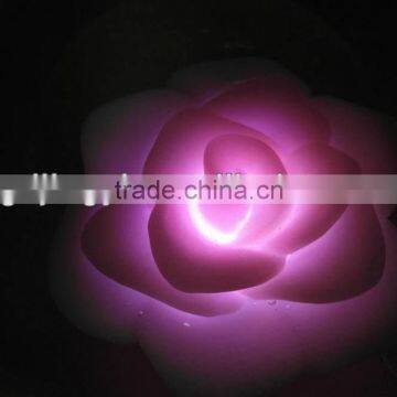 plastic led light changing color rose flower for valentines day gifts