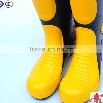 Fireman Firefighter Steel Toe Rubber Foot Protected Recuse Safety Shoes Rubber Preventing Hurt Boots Working Boot photo-3