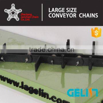FU 270 FU 350 carbon steel scraper conveyor chain for cement conveyor