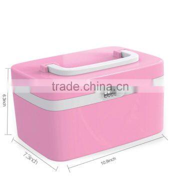 Professional Girly Plastic Makeup Box Beauty Cosmetic Box (Pink) photo-4