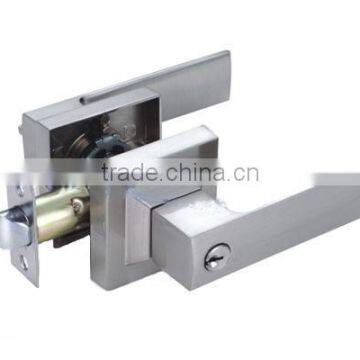 Satin Nickel Zinc Alloy Handle Toilet Italian Door Lock photo-2
