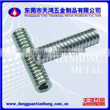 Various forms of conical compression springs