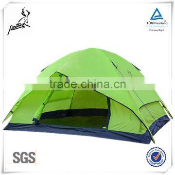 Two Door Fiberglass Poles Polyester Fabric Camping Tent for Family photo-4