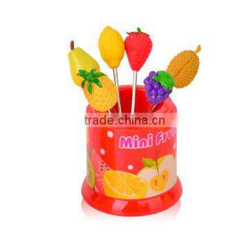 Cheap Birdie Fruit Fork Stainless Steel Fruit Fork With Holder photo-2