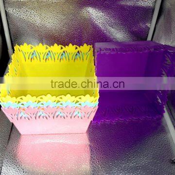 Colourful Plastic Snacks Dish Plate photo-5
