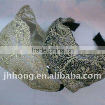 vintage wide wedding ladies lace headband