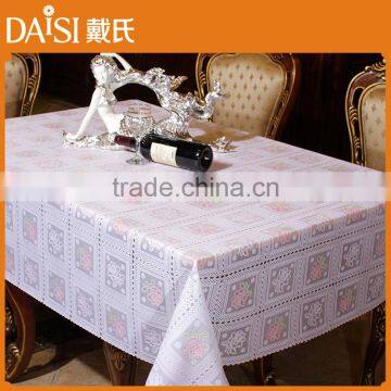 Retro PVC tablecloth plastic fabric tablecloths heat resistant table cloth