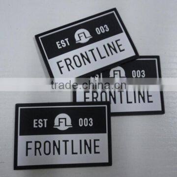 China wholesale custom logo 3d soft rubber patch pvc badge embossed rubber patch