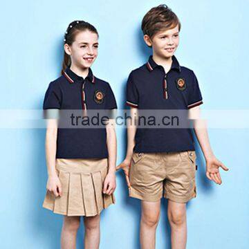 Summer Short Sleeve Kids Polo School Uniform Latest Designs photo-6