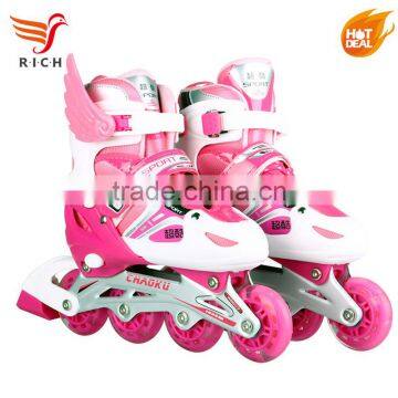PU Single Flashing Roller Skate Shoes Price for Kids 2017 photo-2