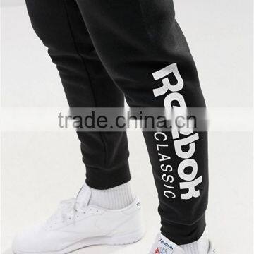 Custom Logo Side Print Men Cotton Thick Causal Sport Gym Joggers With Pocket Side Drawstring Pants photo-4