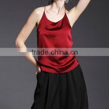 wholesale new 2017 sexy women ladies silk camisole