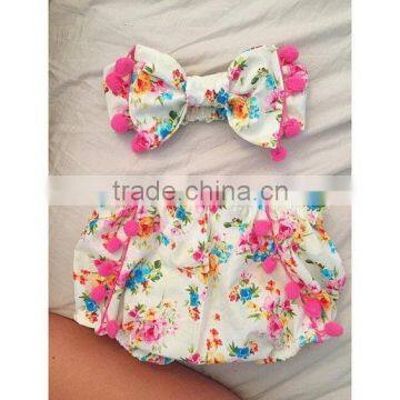 Wholesale baby clothes summer swimsuit fashion floral bikini for baby China suppliers